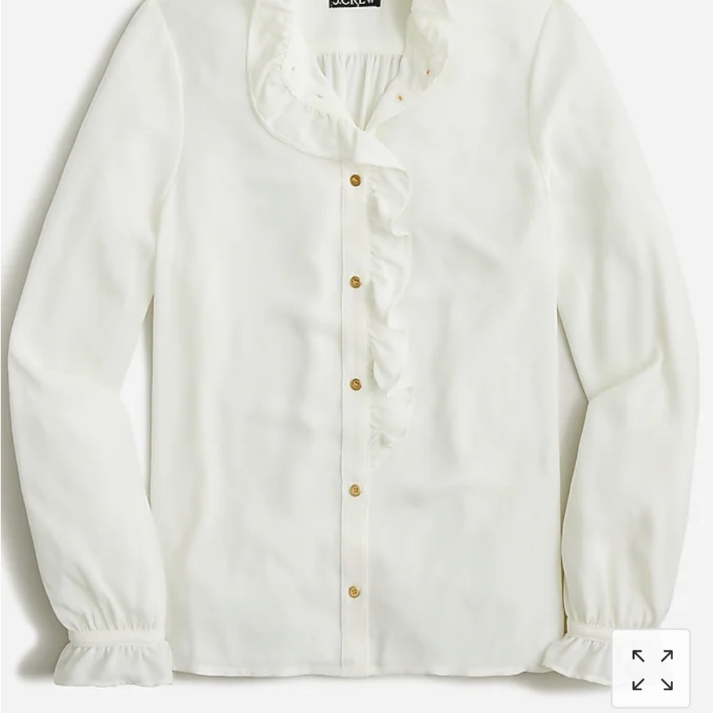 New! 2 J.Crew Drapey Cottage Tops one in white and one in navy. Size small